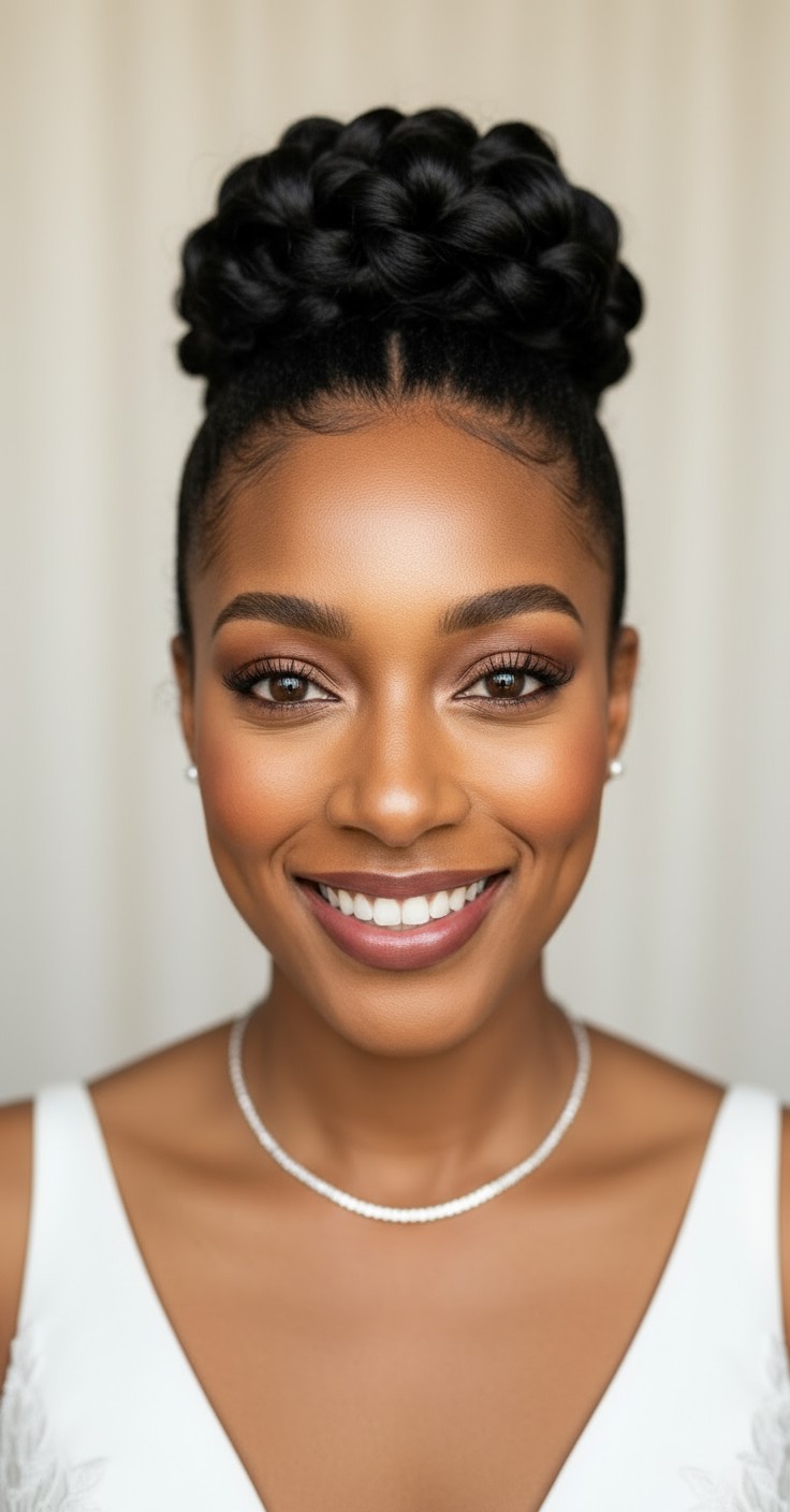 After Wedding Updo High Bun